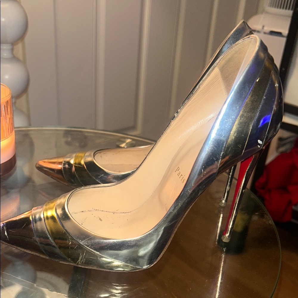 Christian Louboutin Metallic Pumps